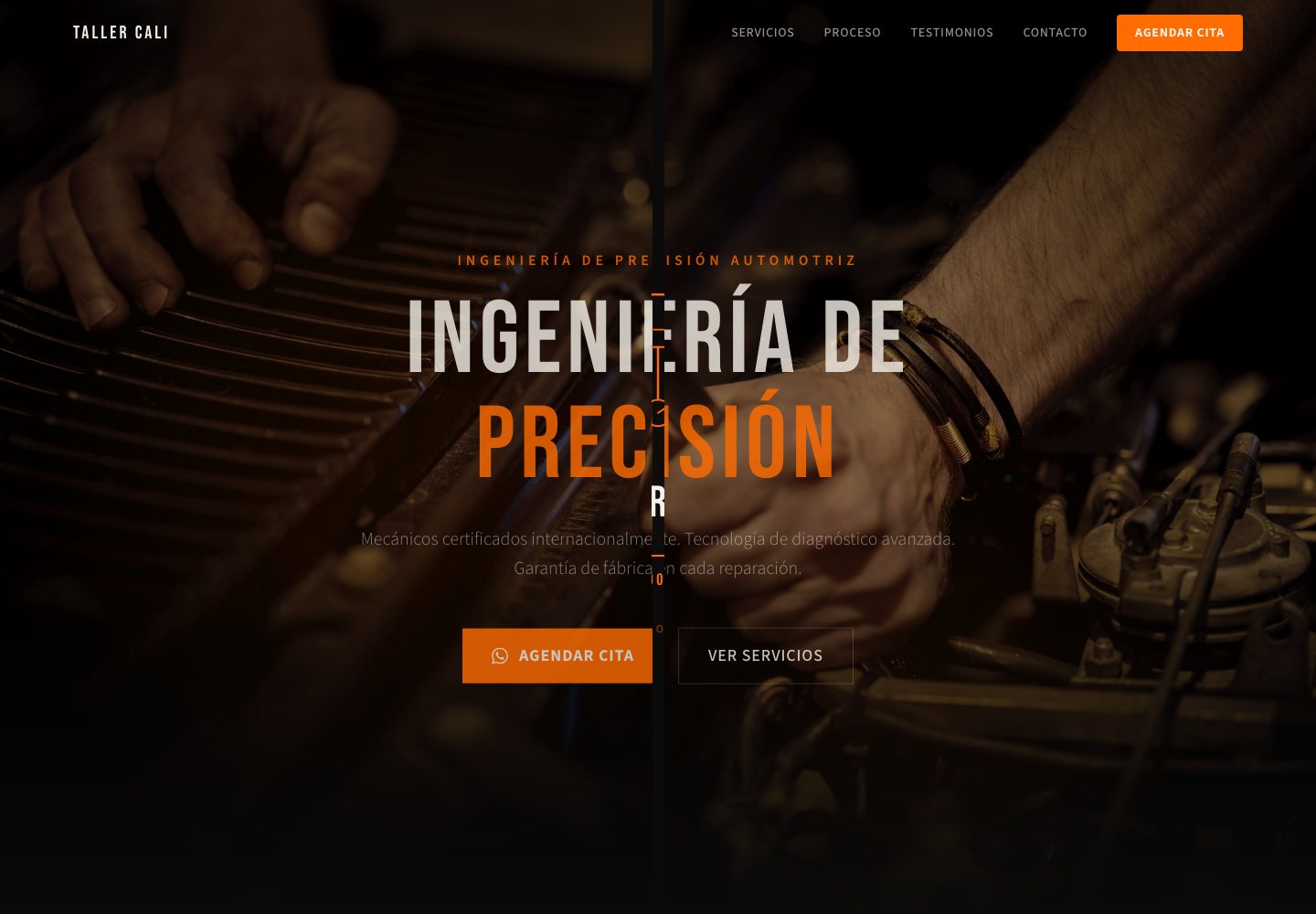 Taller Mecánico Automotriz - Web para negocio local por Zenit Group