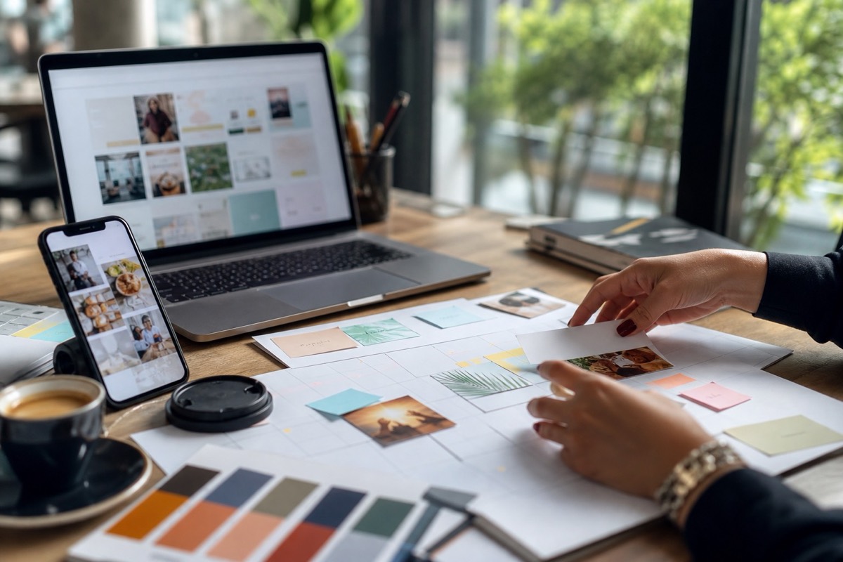 Marketing digital conectado con presencia local y contacto comercial